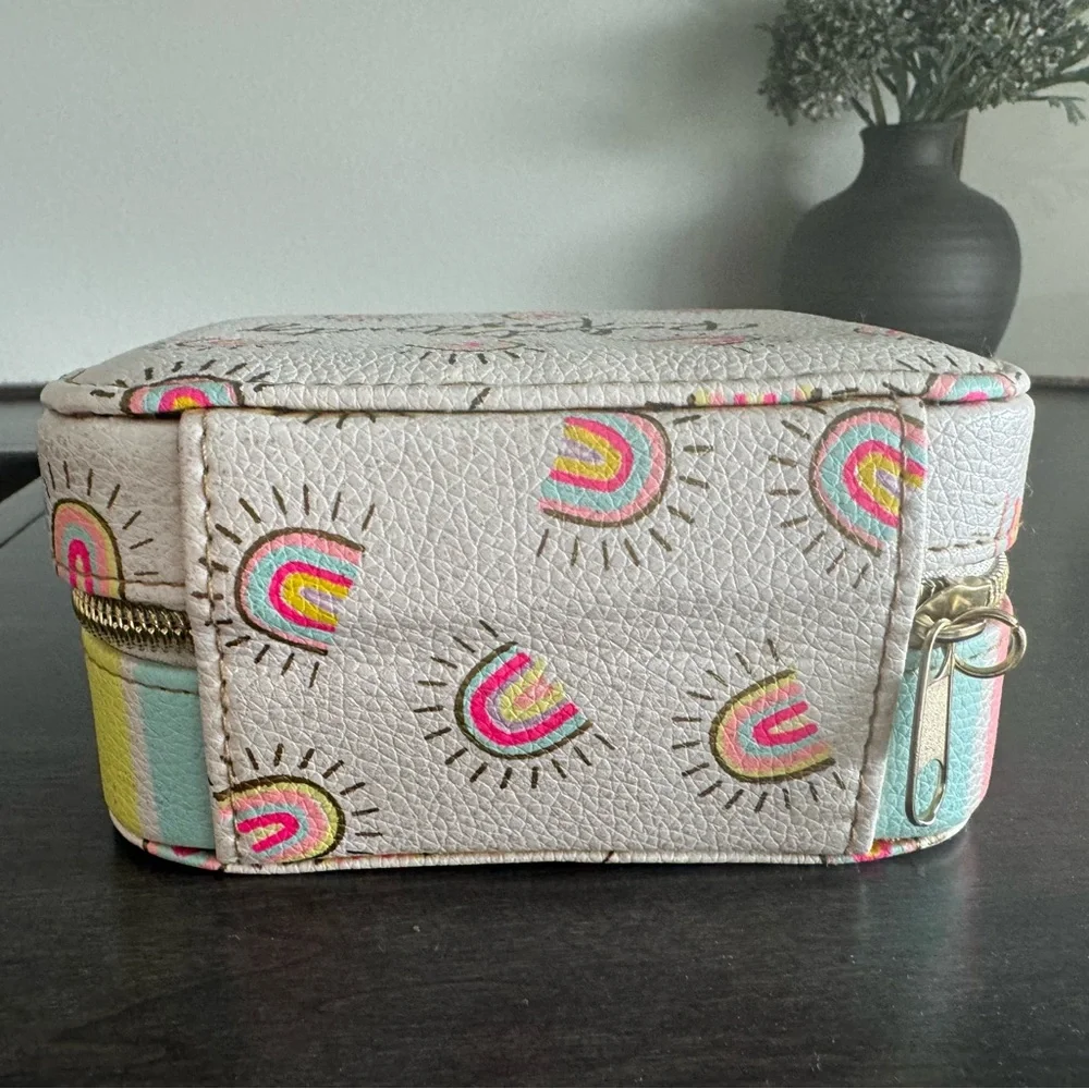 Radiate Positivity Jewelry Travel Case, Rainbows, Girls Jewelry, Hard Ca…